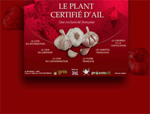 Tablet Screenshot of plant-certifie-ail.org
